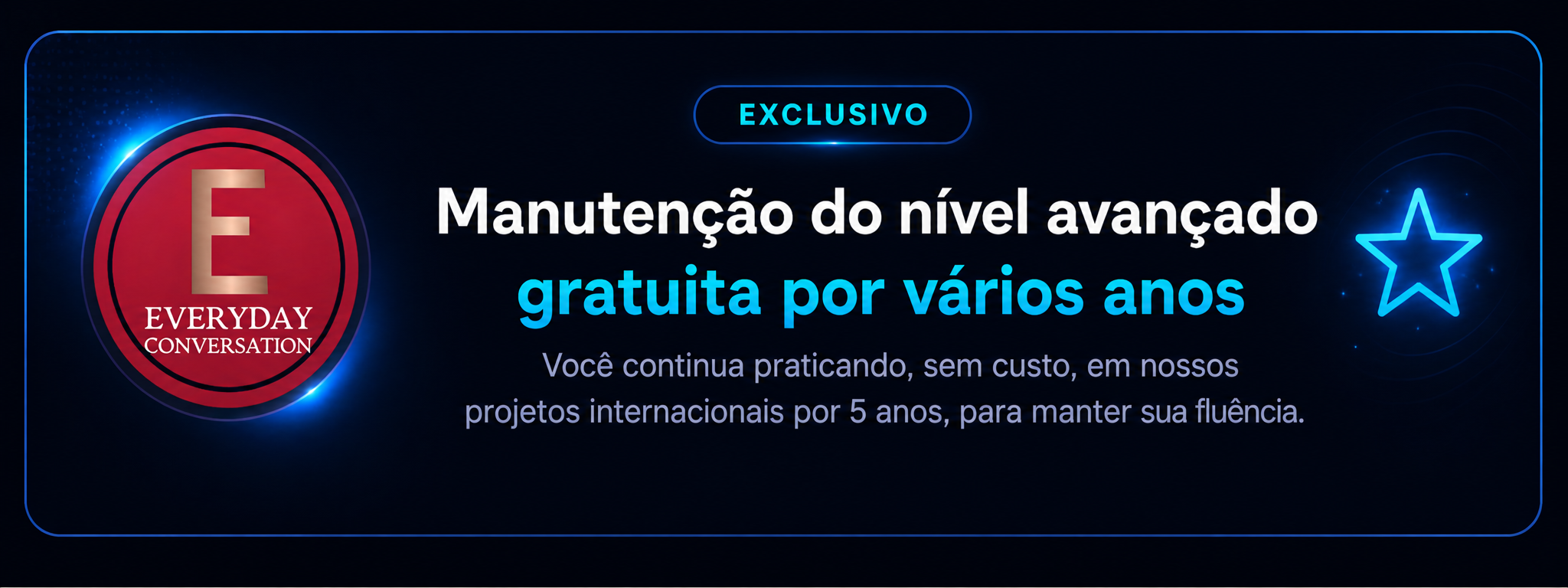 Manuten&ccedil;&atilde;o do n&iacute;vel avan&ccedil;ado gratuita por 5 anos ap&oacute;s a conclus&atilde;o